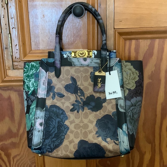 Coach Handbags - NWT Coach Signature Kaffe tote with long strap